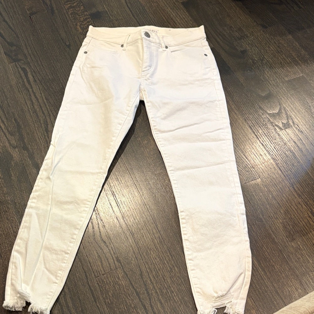 LOFT Cream Denim Pants